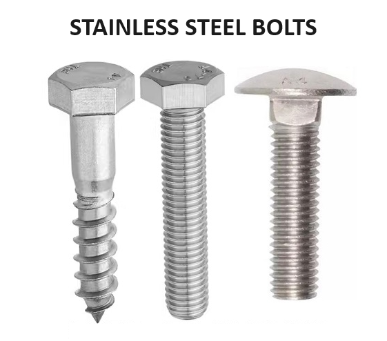 Stainless Steel Hex Bolts Coach Screws & Cup Head Bolts